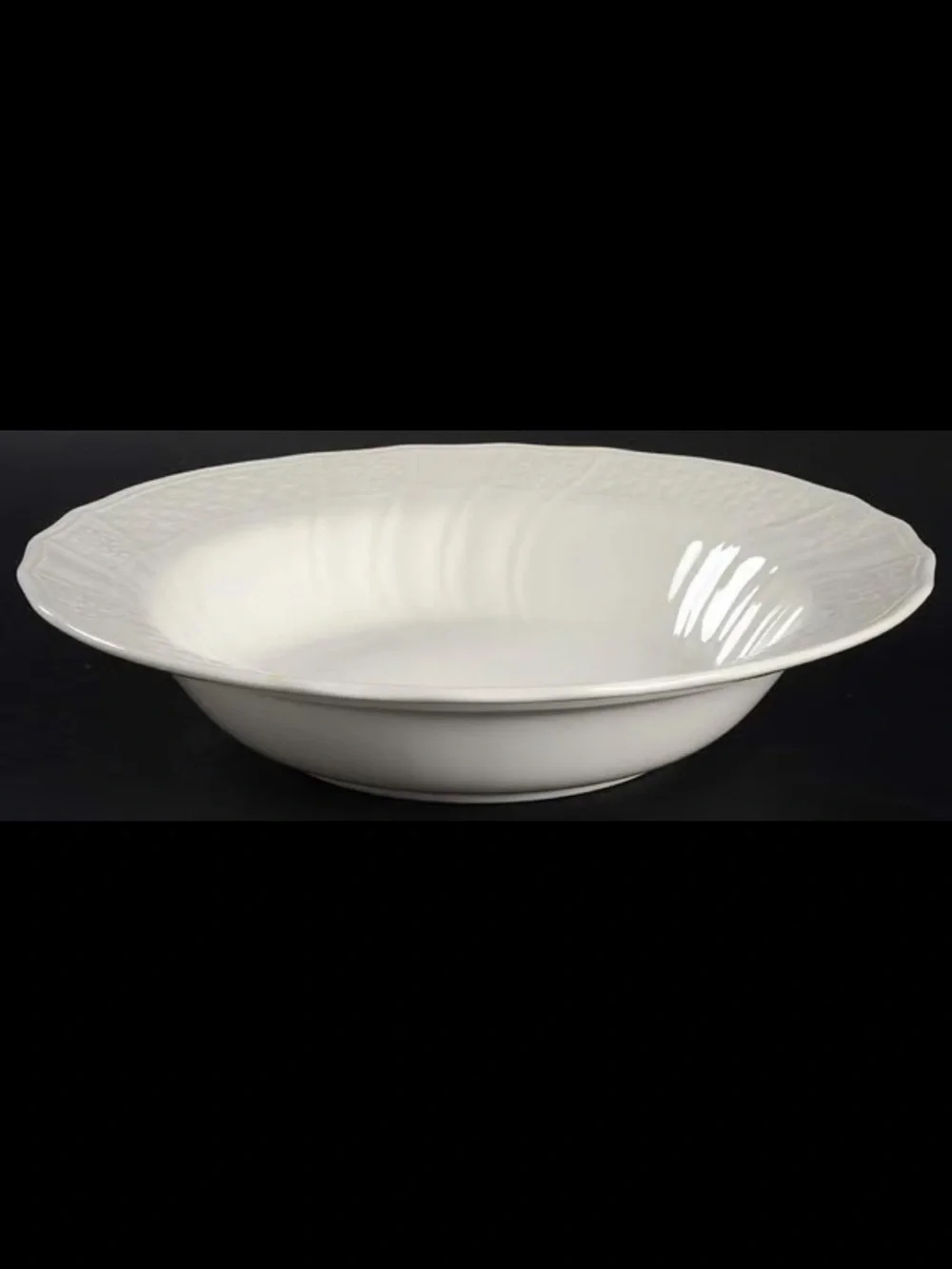 MIKASA Renaissance White Porcelain 10” Round Serving Bowl - Elegant Home Dining